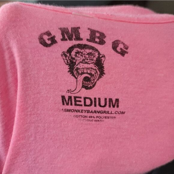 GAS MONKEY Bar N' Grill Neon Pink Tee - Picture 6 of 6